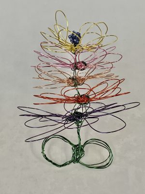 Rainbow Wire Sculpture